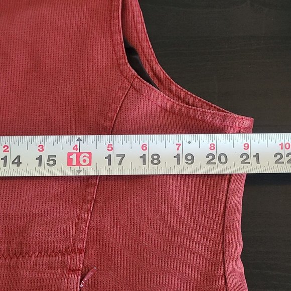 Vintage Sun Mountain Womens Corduroy Vest Red XL Full Zip - Picture 5 of 9